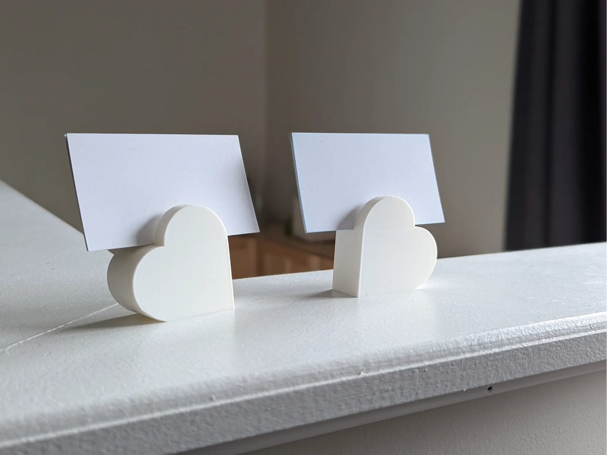 Porte-cartes/présentoir en forme de cœur - NFC Print