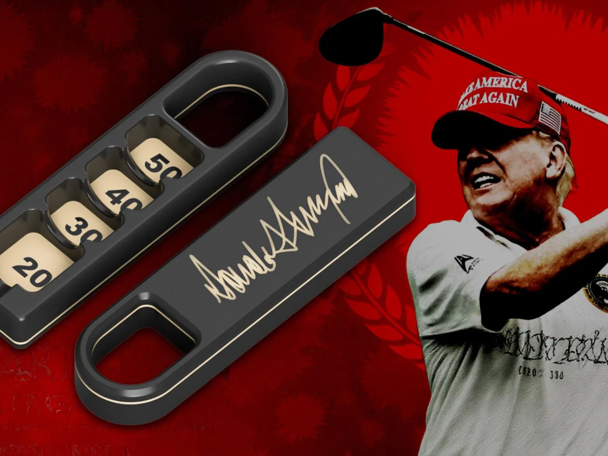 Ascenseur à balles de golf signature Trump - Sport Print