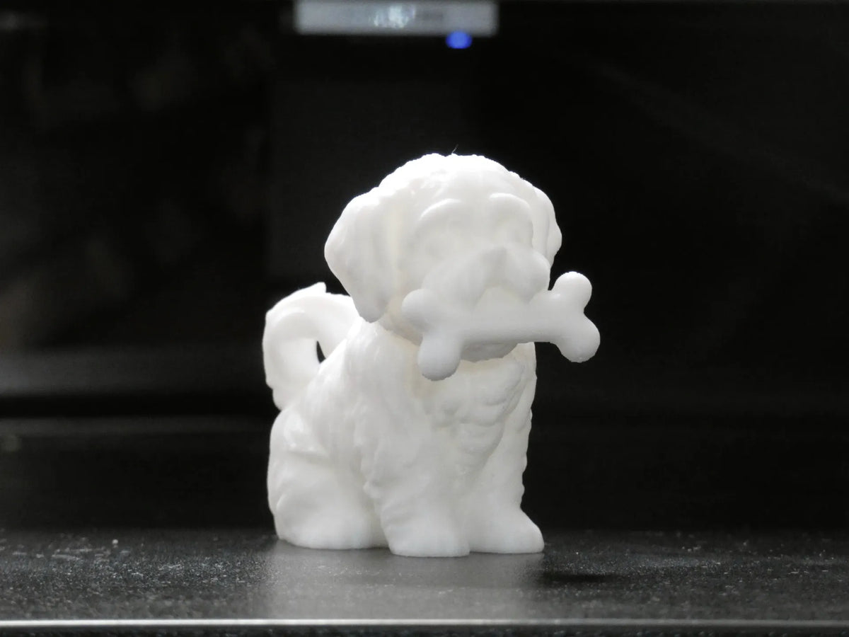 Petit Shih Tzu avec os – Figurine de chien adorable - Figurine Print