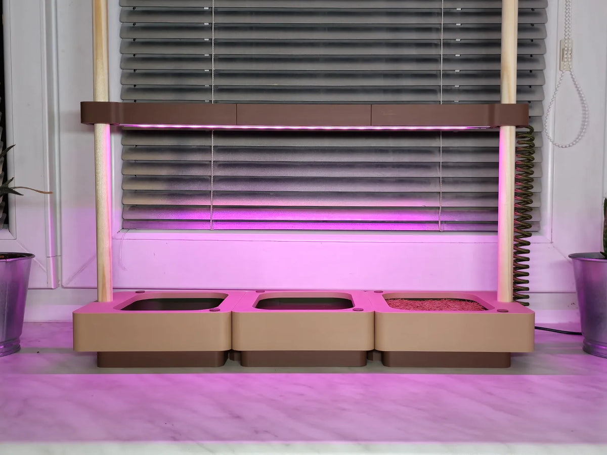 Jardin d'intérieur avec éclairage de culture LED - Jardin Print