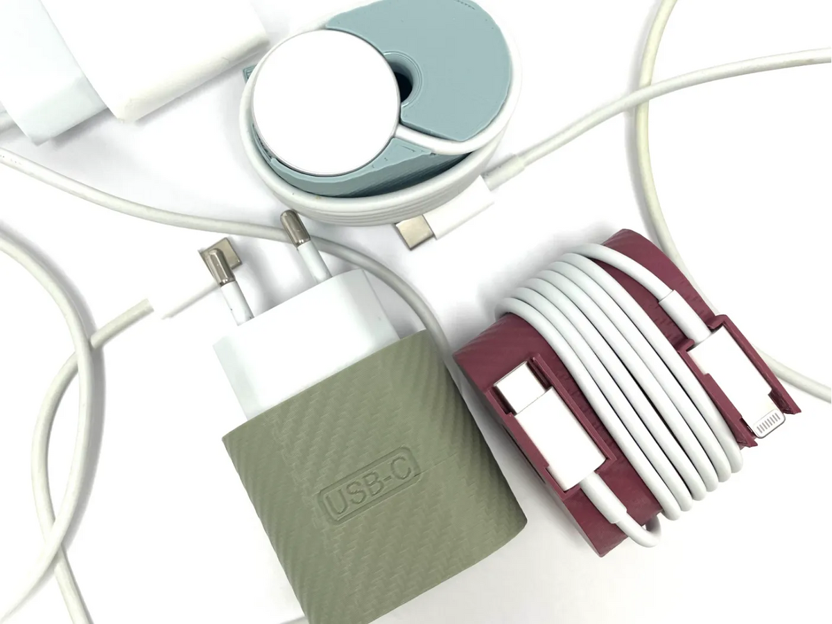 Cache-câble chargeur USB-C/Lightning/Watch - Tech Print