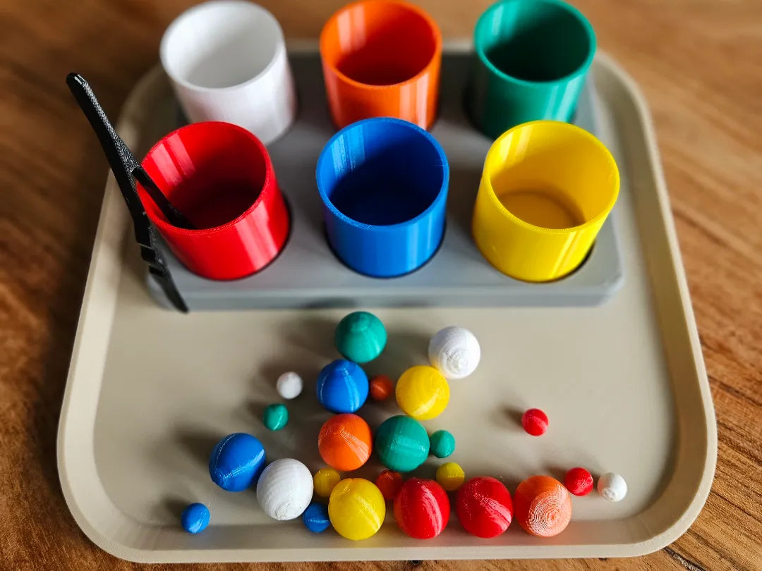 Jeu de tri de couleurs Montessori - Jeux Print