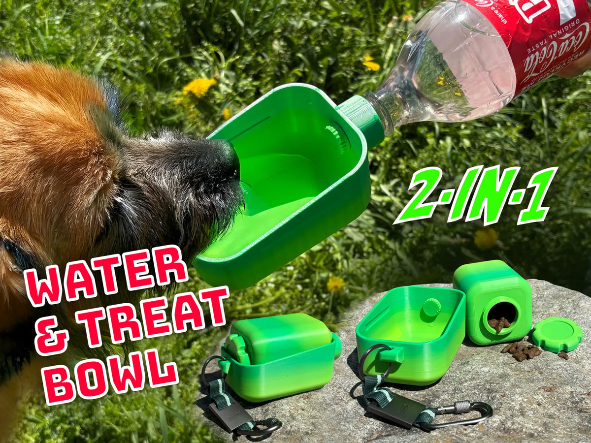 TrailBuddy, gamelle 2-en-1 pour l'eau et les friandises de votre chien - Pet Print