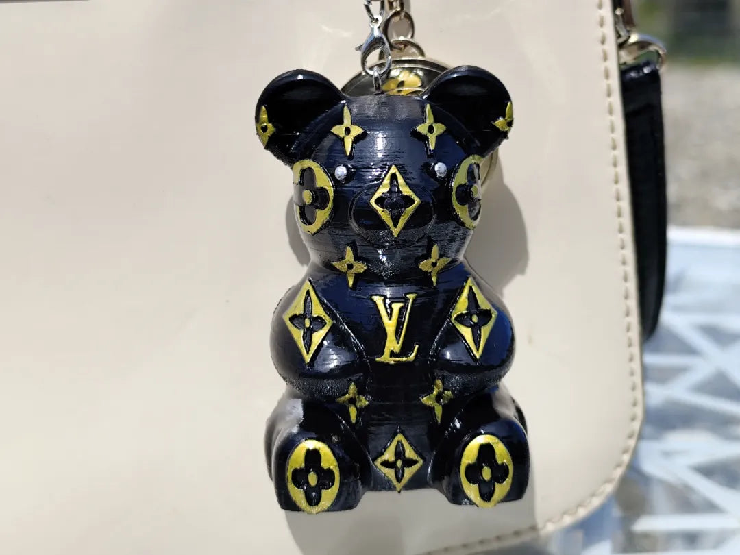 Porte-clés et charme à sac ours luxueux - Bijoux Print