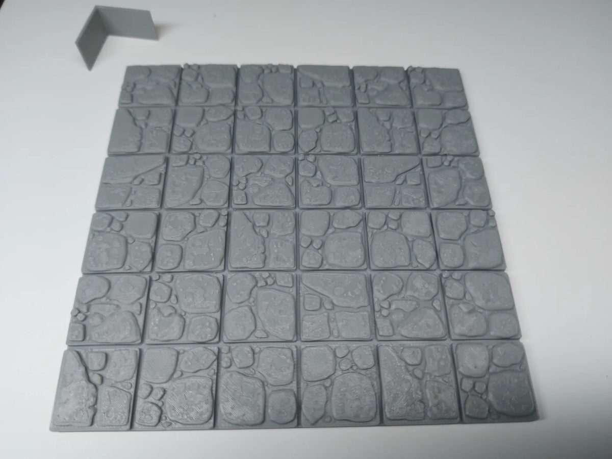 Tuiles de donjon avec murs d'insertion pour Donjons et Dragons - Jeux Print