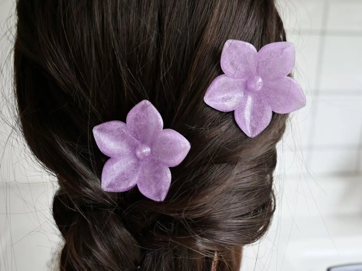 Barrettes, peignes et ornements à cheveux en forme de campanule - Bijoux Print