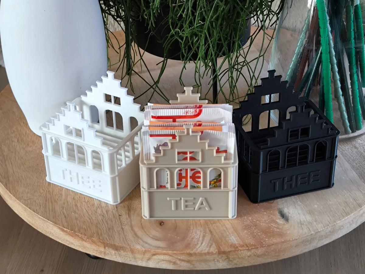 Porte-sachets de thé étiqueté, style hollandais/amsterdamnais - Cuisine Print