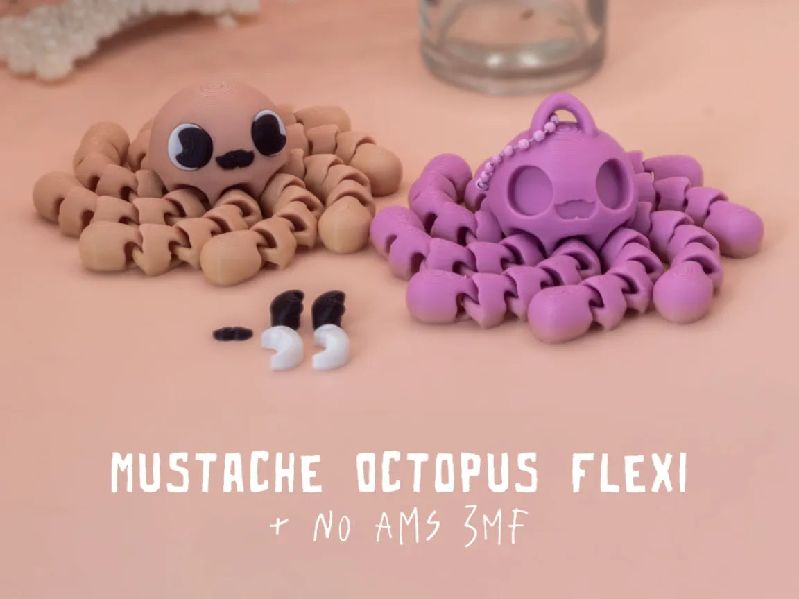 Pieuvre à moustache Flexi - Figurine Print