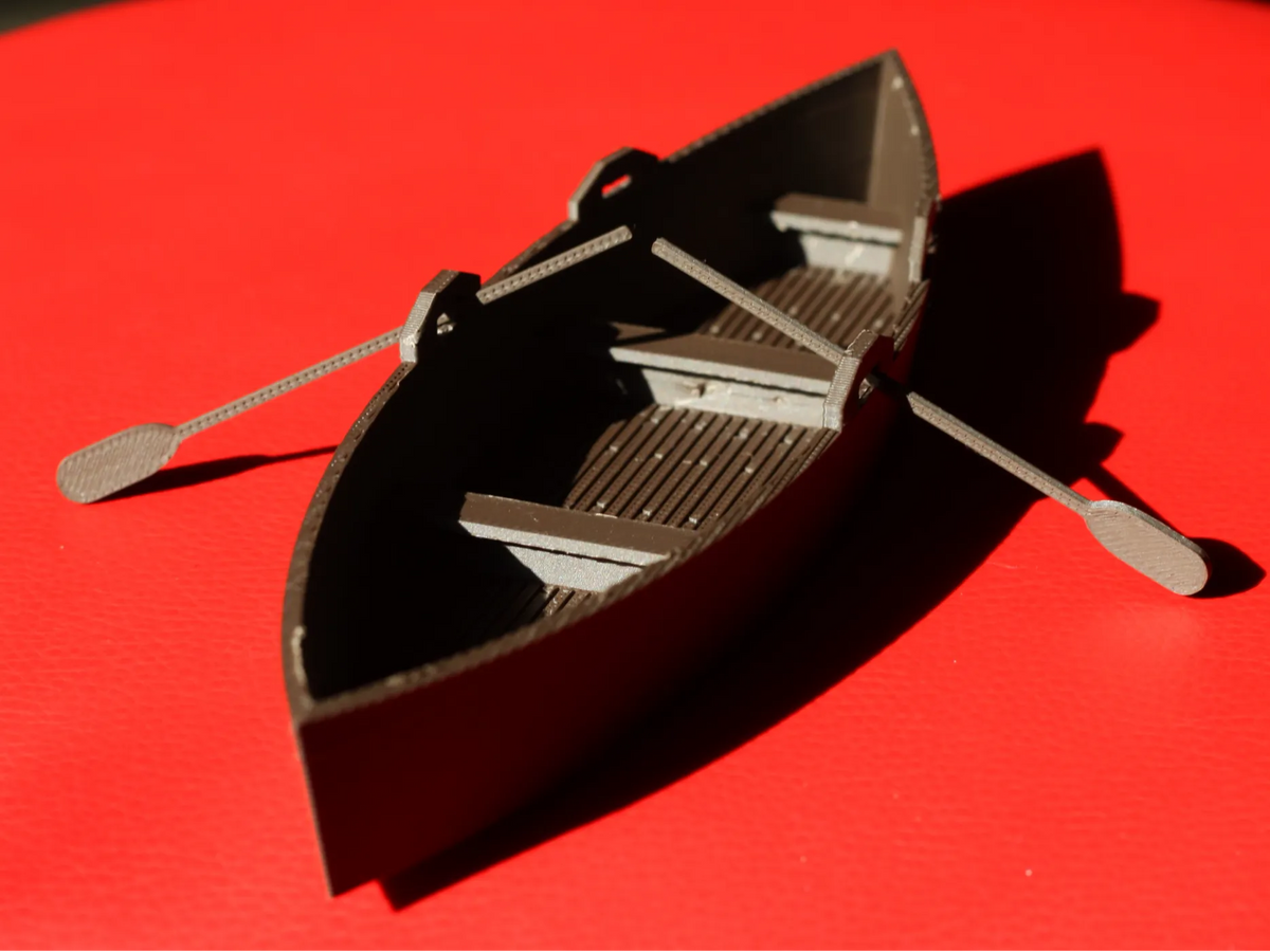 Mini-bateau à rames - classique, simple, indémodable - Maquette Print