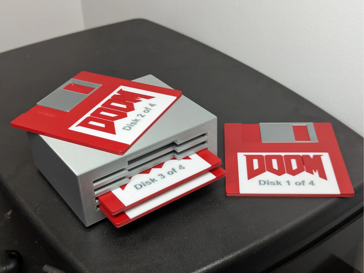 Doom : ensemble de 4 dessous-de-verre à disquettes - Geek Print