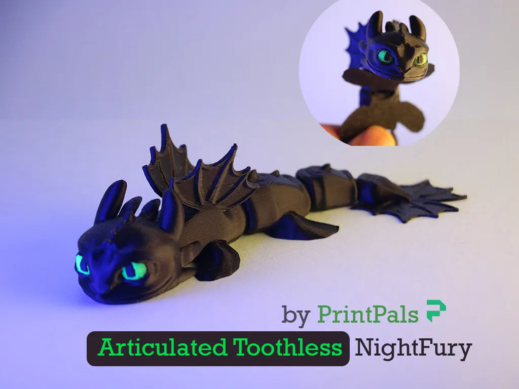 Dragon Cracheur de Feu articulé, Nuit Furieuse - Jeux Print
