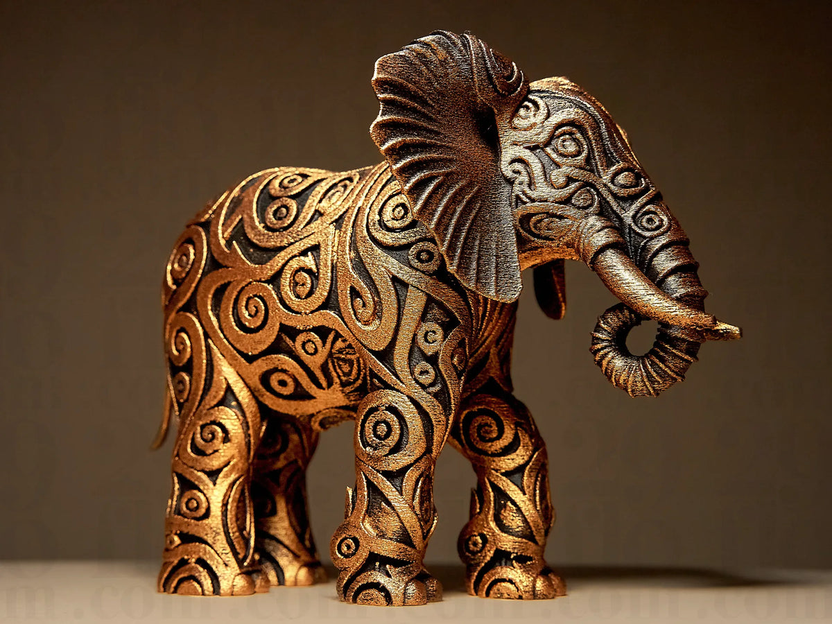 Sculpture d'éléphant design - Art Print