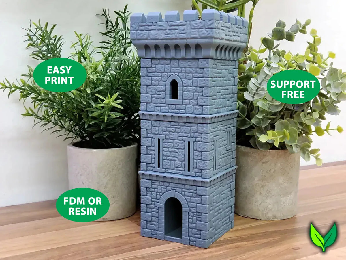 Tour de dés Château Fort – Impression sans supports - Geek Print