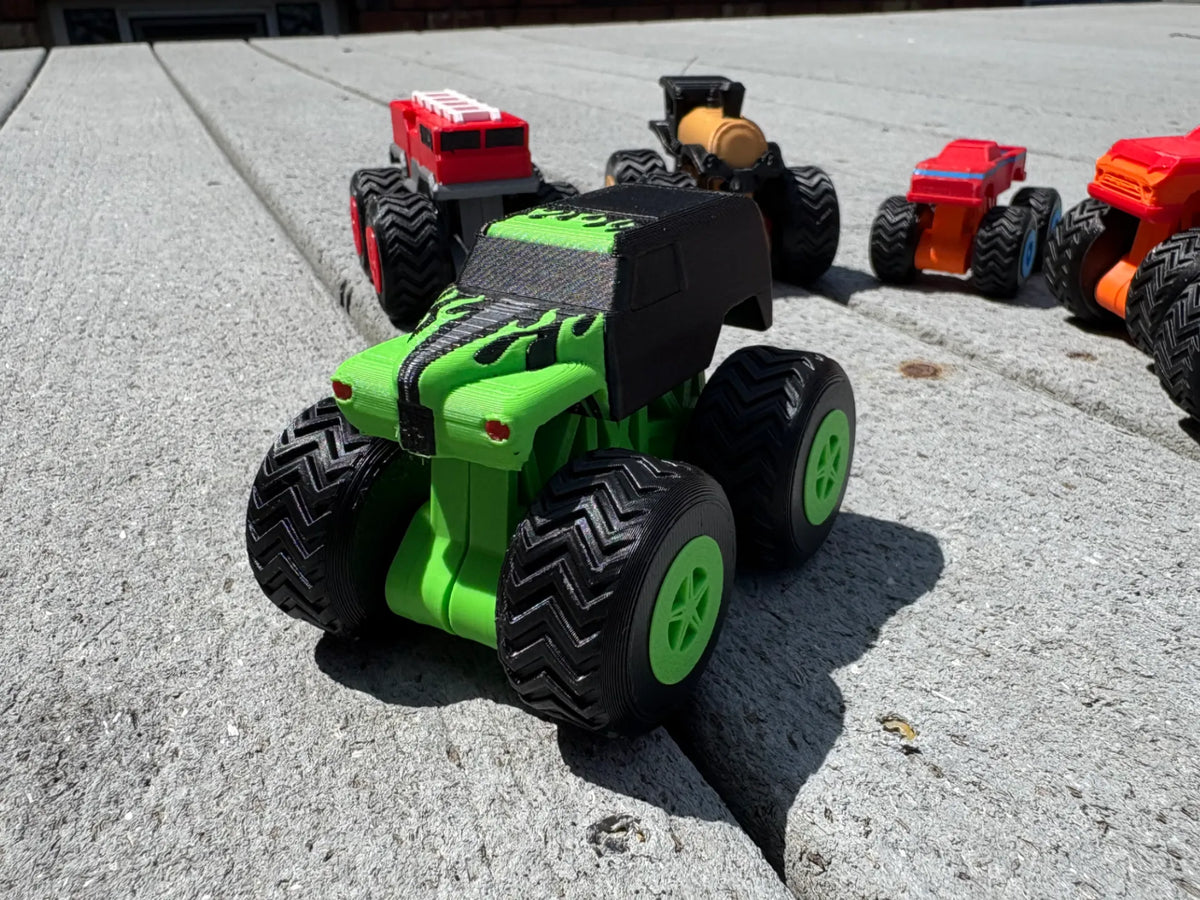 Jouet Monster Truck - Style Grave Digger - Auto Print