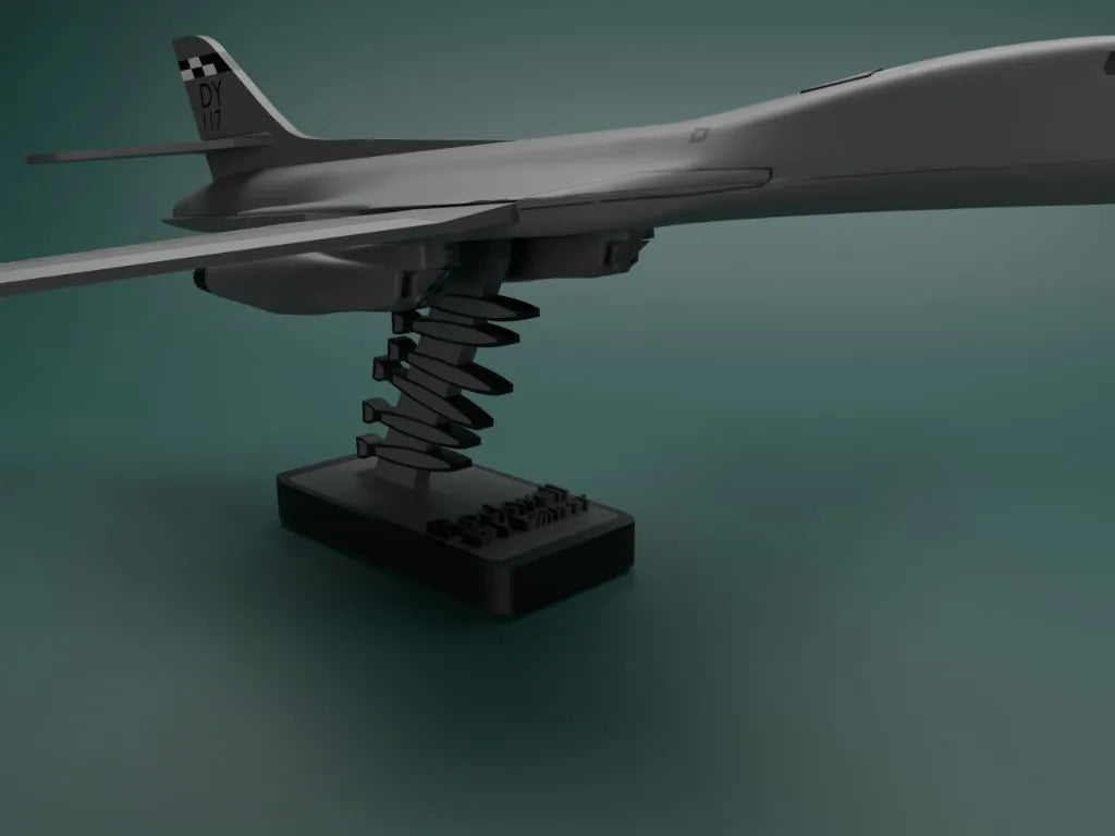 Série d'avions de chasse Série 2/3 Kit de carte B1Lancer - Maquette Print