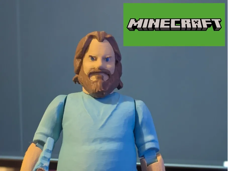 Steve du film Minecraft - Bras et jambes articulés - Mécanique Print