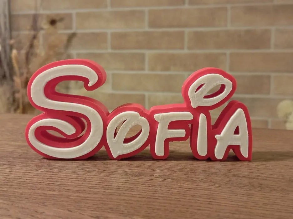 Plaque décorative pour chambre d'enfant, prénom Sofia, thème Disney - Bébé Print