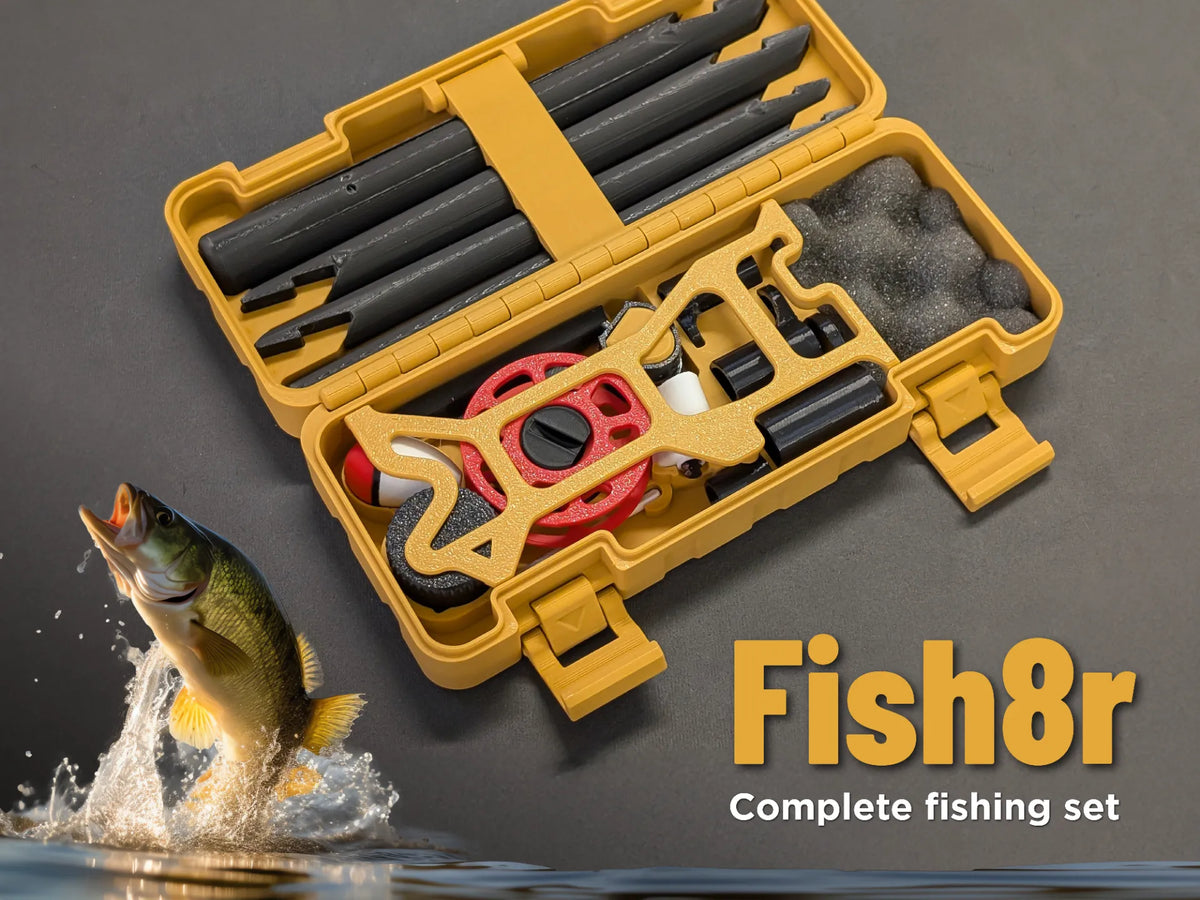 Ensemble complet de pêche avec moulinet et canne à pêche - Fish8r - Outdoor Print