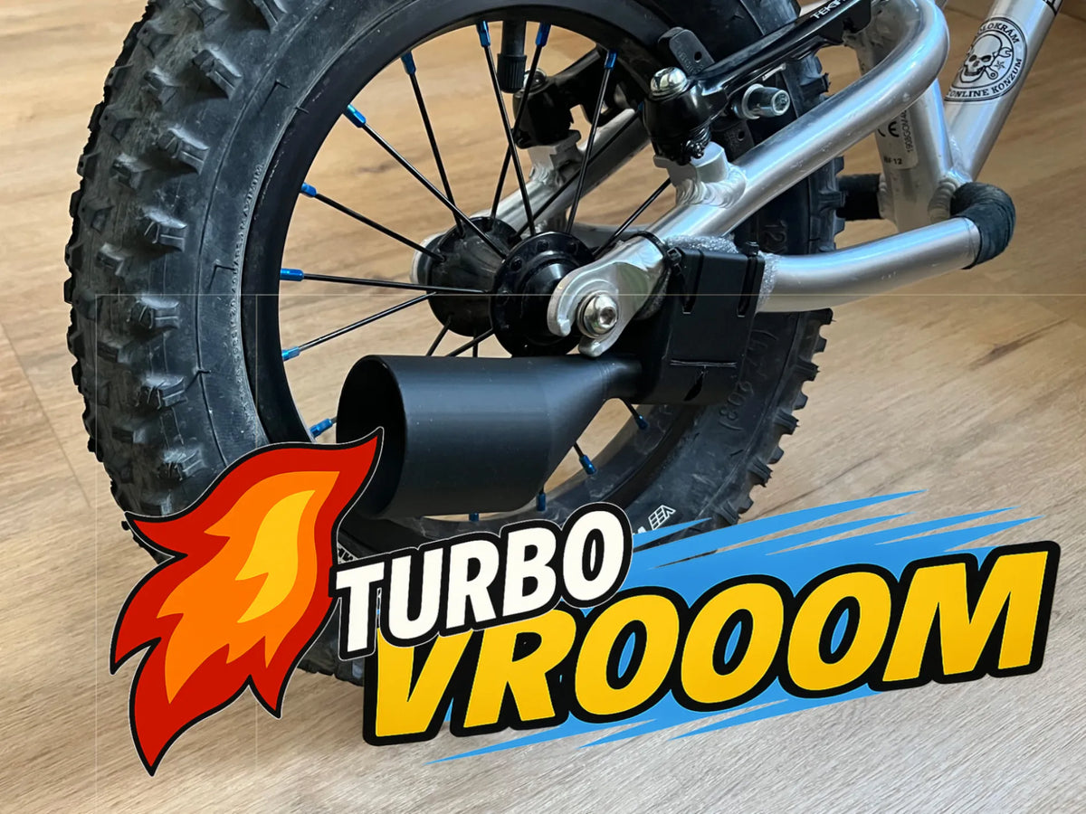 Pot d'échappement Turbo pour vélo d'enfant - Vélo Print