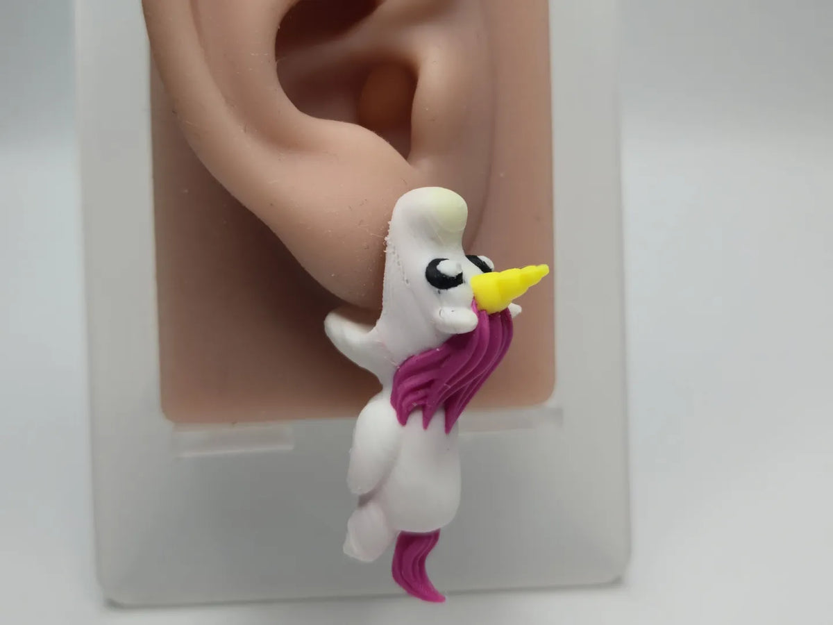 Boucles d'oreilles Cornes de Licorne - Bijoux Print