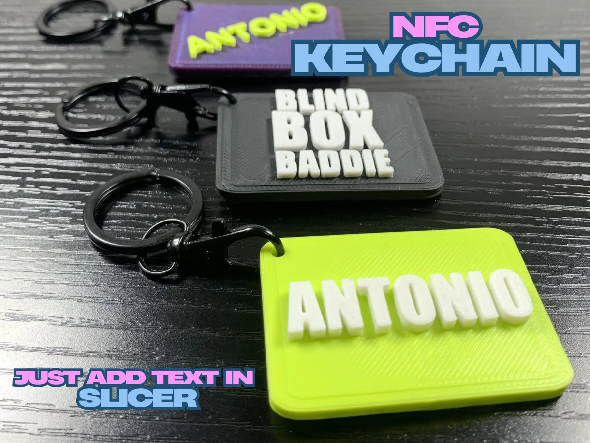 Porte-clés avec puce NFC (Pause dans le profil d'impression) - NFC Print