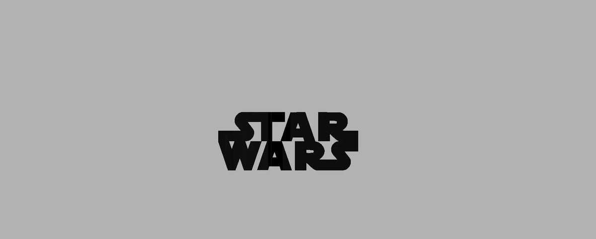 Texte Star Wars réversible - Geek Print