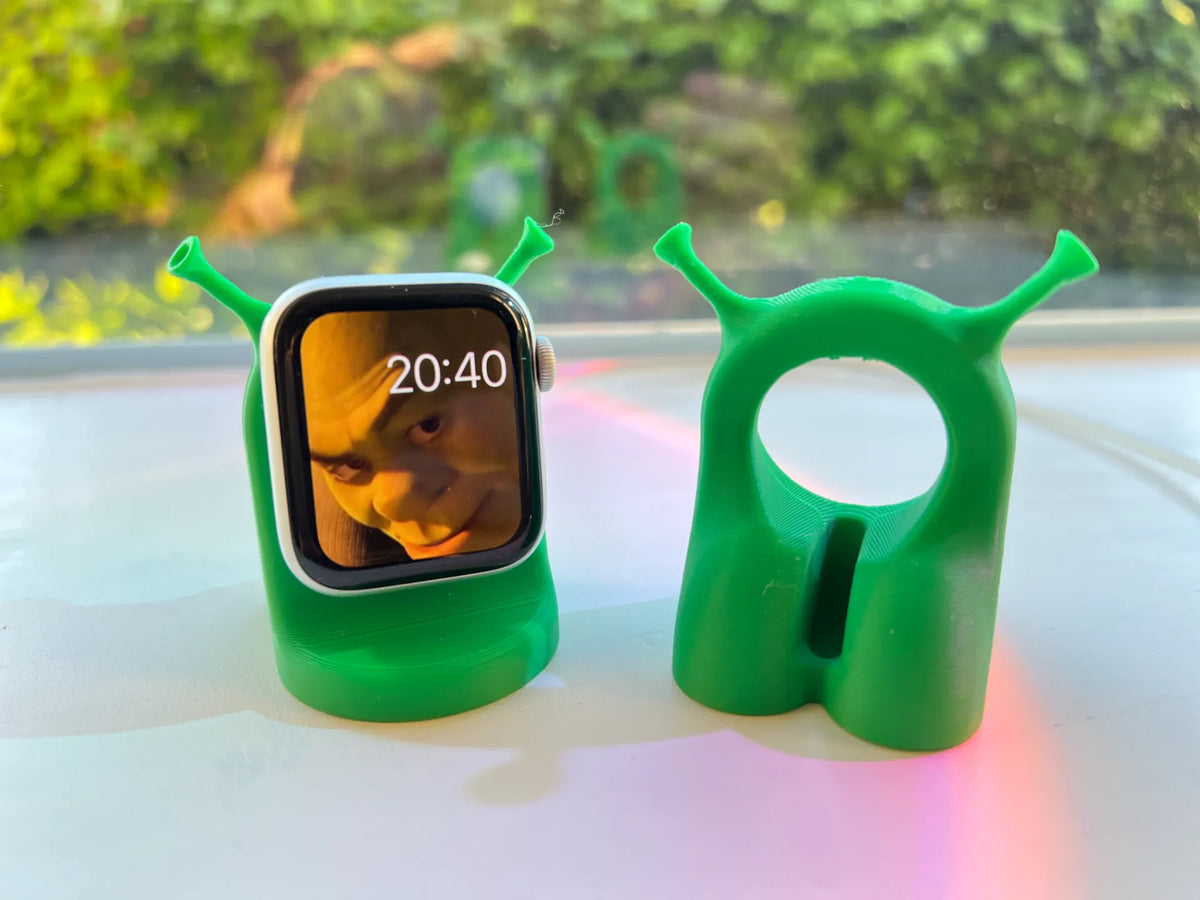 Socle de chargement Apple Watch Shrek - Tech Print