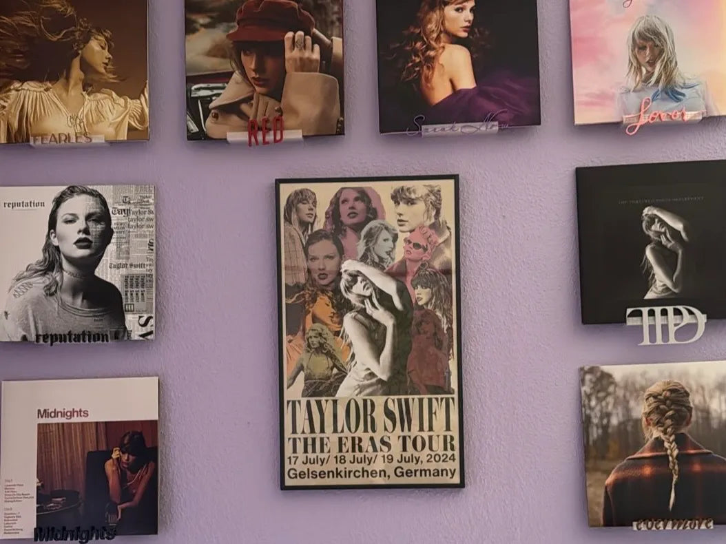 Étagère murale en vinyle Taylor Swift avec l'art de l'album - Music Print