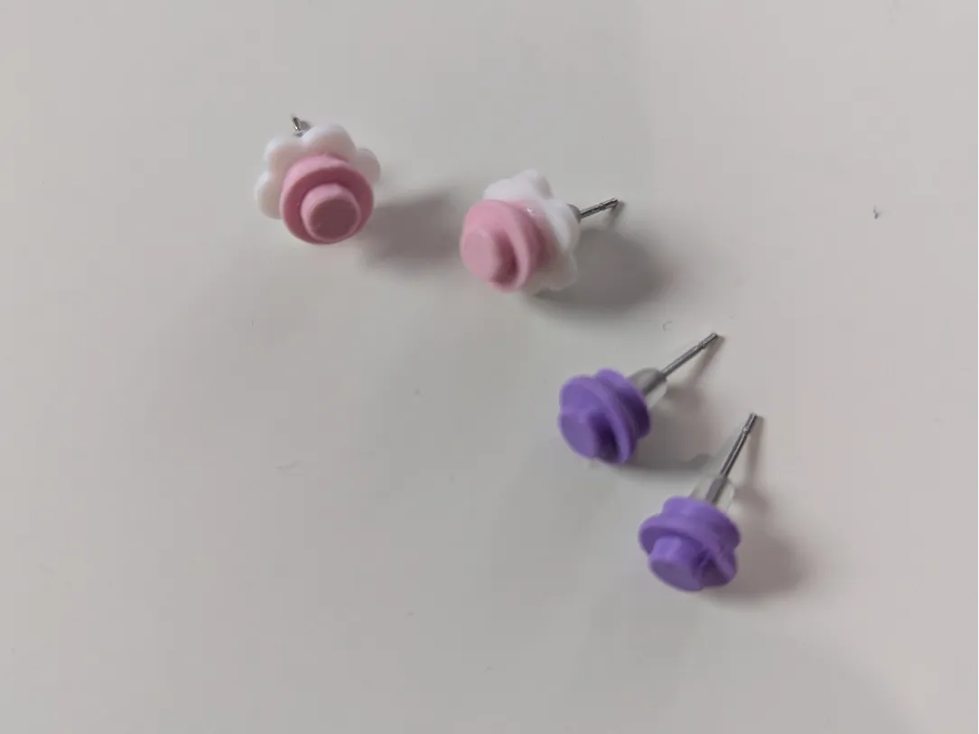 Boucles d'oreilles fleurs L3GO - Bijoux Print