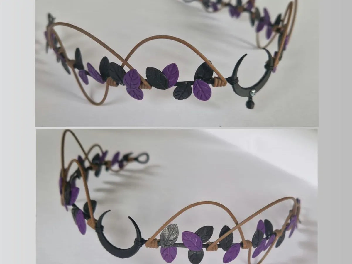 Diademe fantastique au design lunaire - Cosplay Print