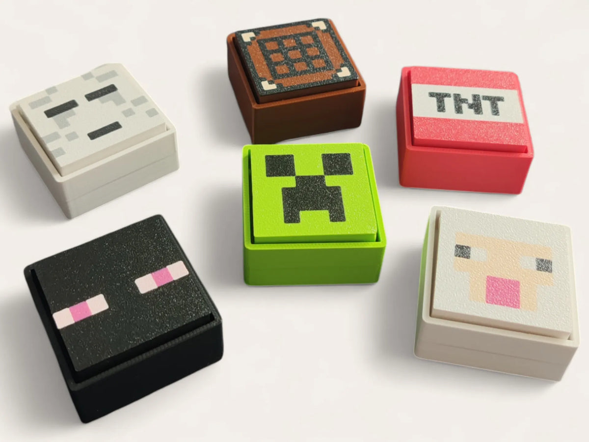 Minecraft Clickers – TNT, Creeper, Ghast et plus encore - Geek Print