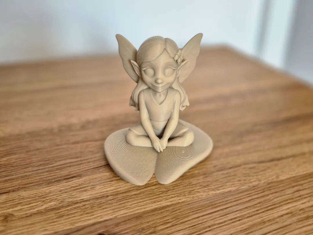 Figurine de fée assise – figurine 3D décorative - Figurine Print