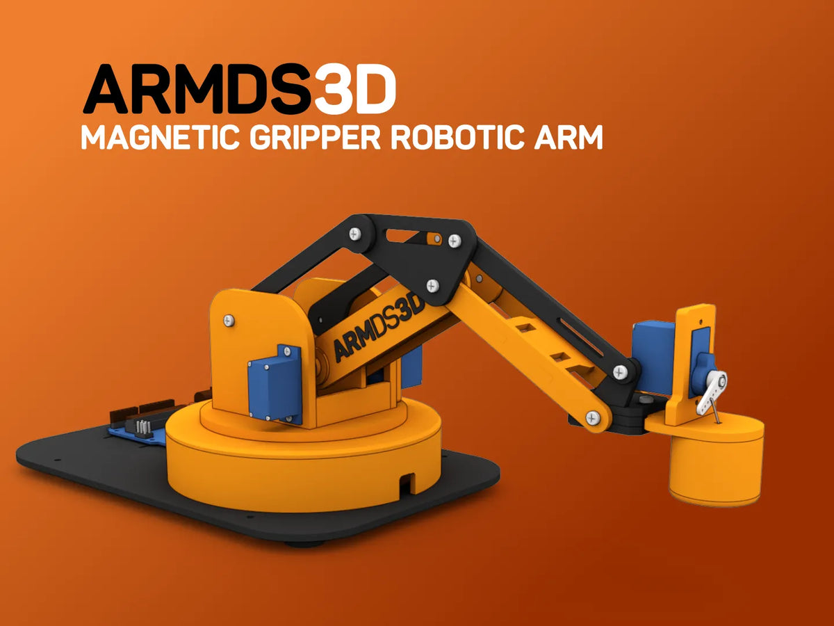 Bras robotisé 3D avec pince magnétique - Mécanique Print