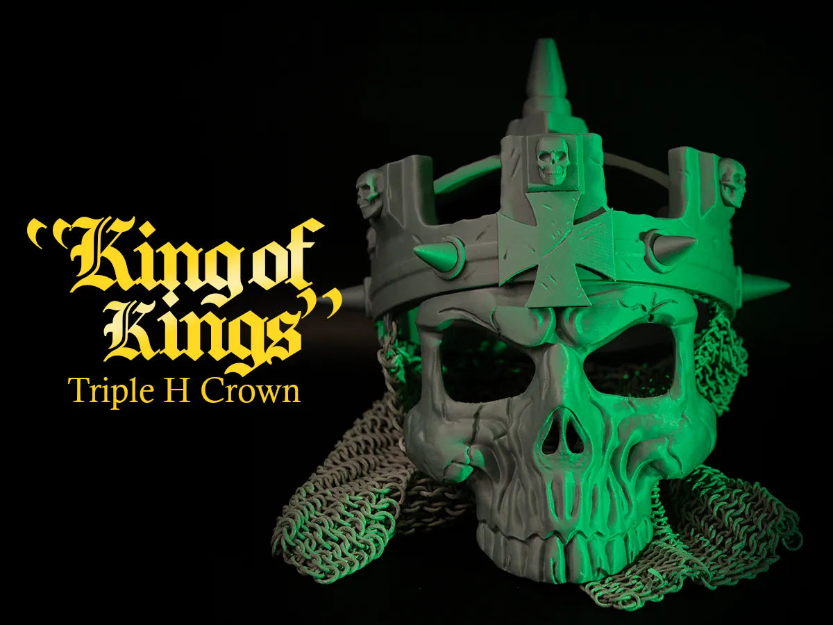 Triple H - Couronne et masque crâne Roi des Rois - Cosplay Print