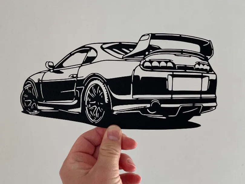 Art mural voiture - Toyota Supra MK4 1990 - Auto Print