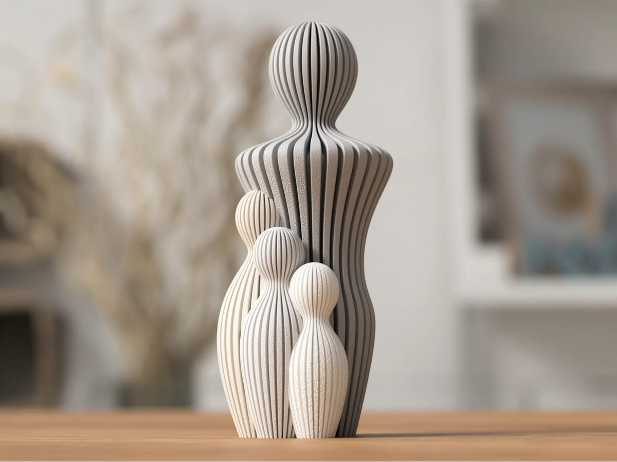 Statuette Fête des Pères (1 à 4 enfants) - Cadeau Print