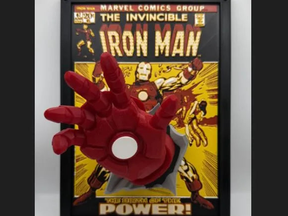 Art Pop-out de couverture de bande dessinée Iron Man - Geek Print