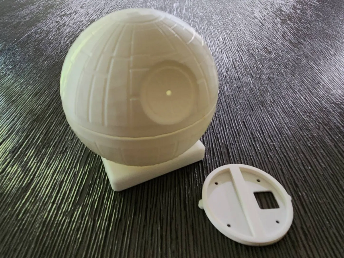 Ce n'est pas une lampe à thé Death Star de la Lune - Lumière Print