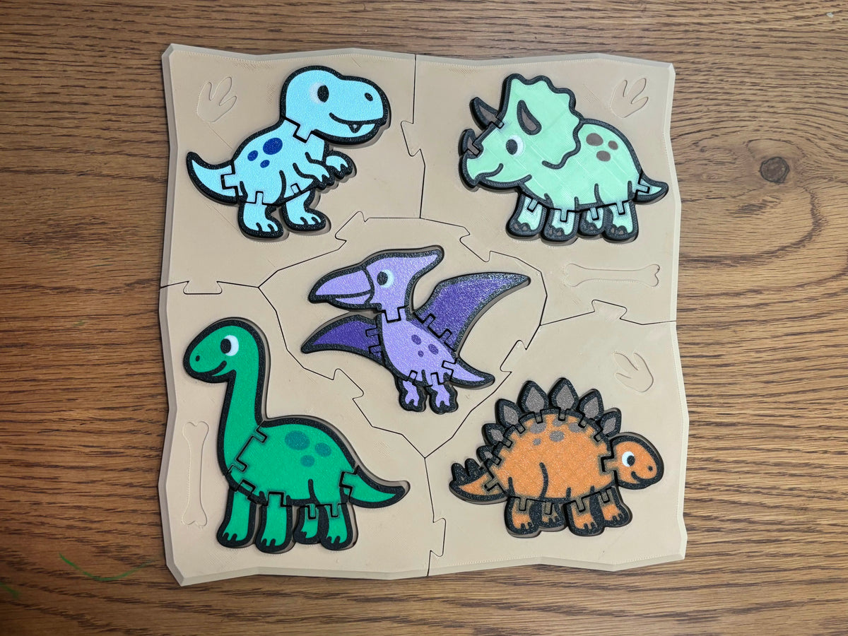 Puzzle d'association de dinosaures Flexi - Maquette Print