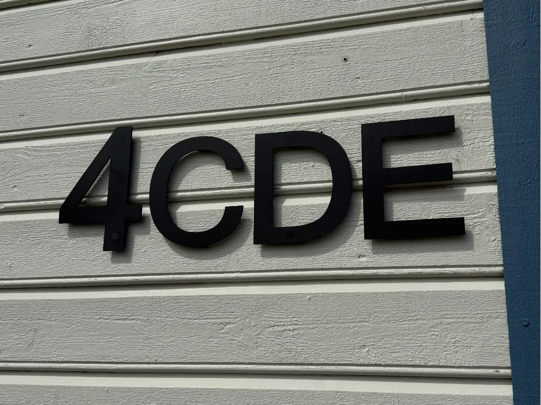 Numéros et lettres de maison modernes et épurés (0-9 + A-H) - NFC Print