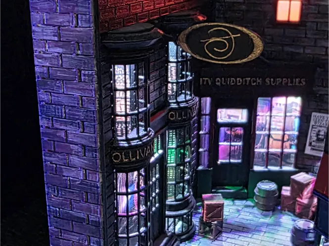 Boutique inspirée de la Cheminée de la Poudlard - Maquette Print