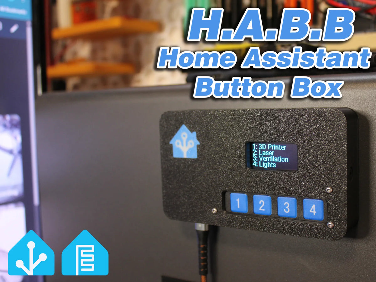 HABB - Boîtier de boutons Home Assistant - ESPHome - Tech Print