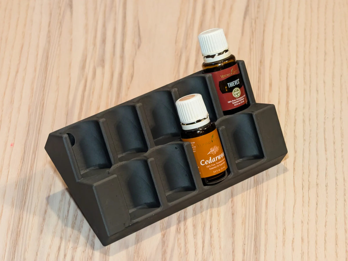 Mini étagère pour huiles essentielles - Peut contenir neuf flacons de 15 ml - Beauté Print