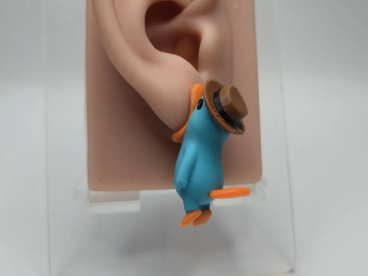 Boucles d'oreilles Perry l'ornithorynque Mordant - Bijoux Print
