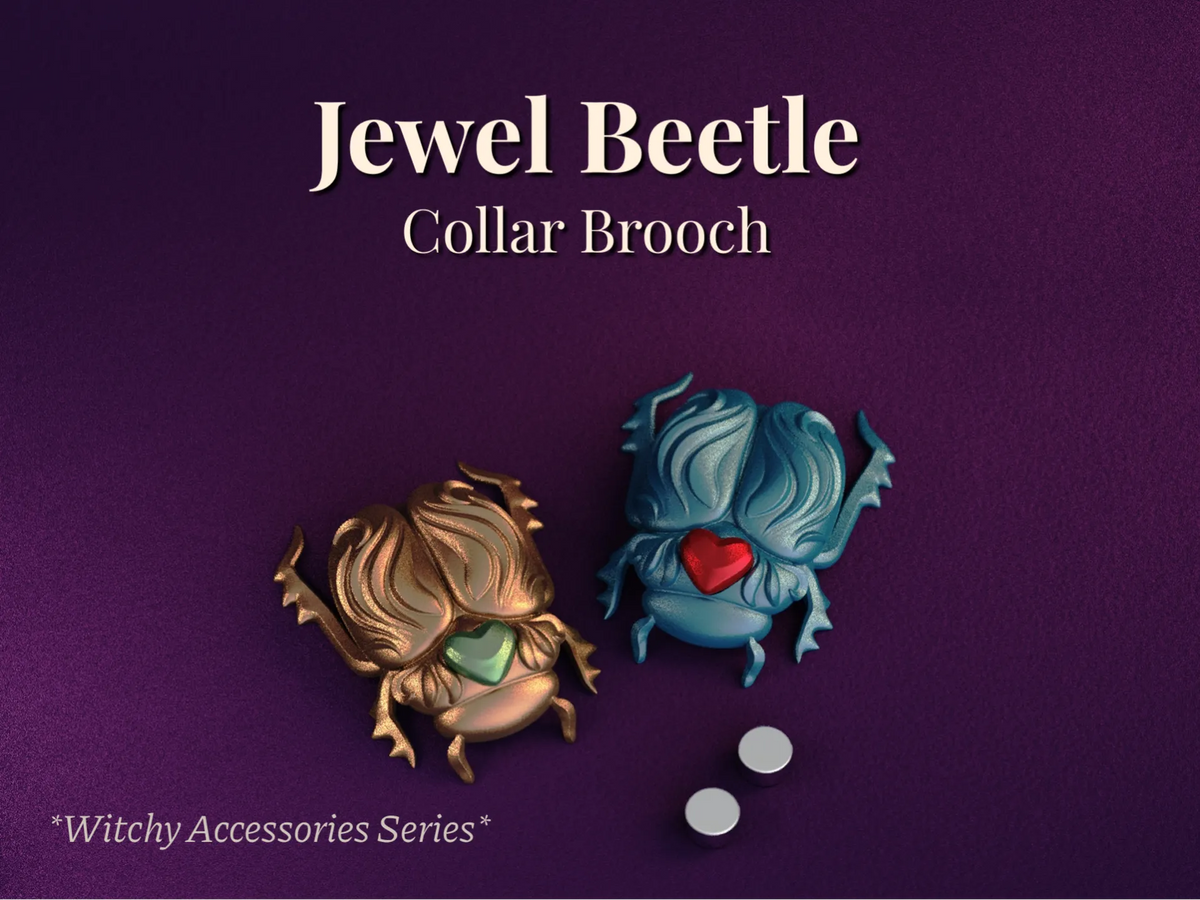Broche Collière Scarabée Magnétique - Bijoux Print