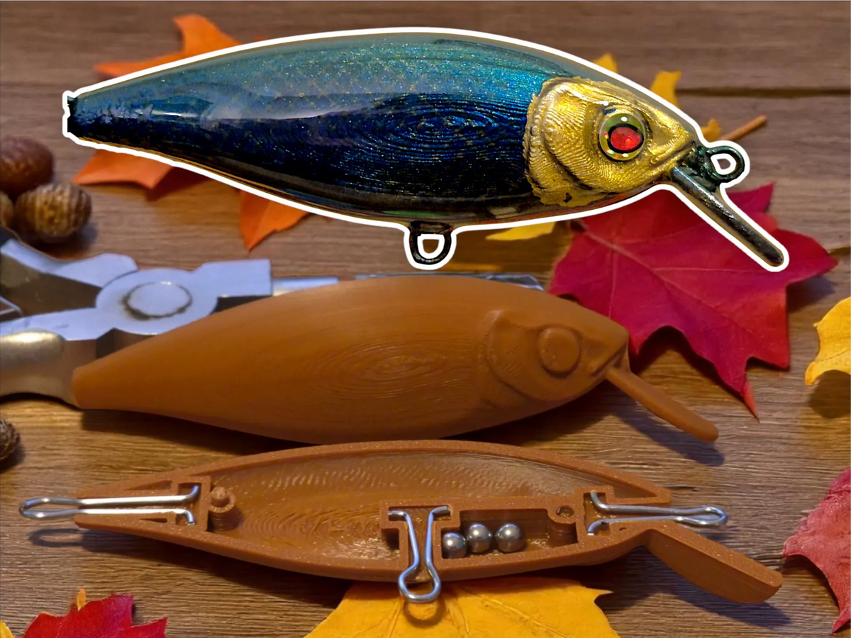 Leurre de pêche Jerkbait flottant de 90 mm - Outdoor Print