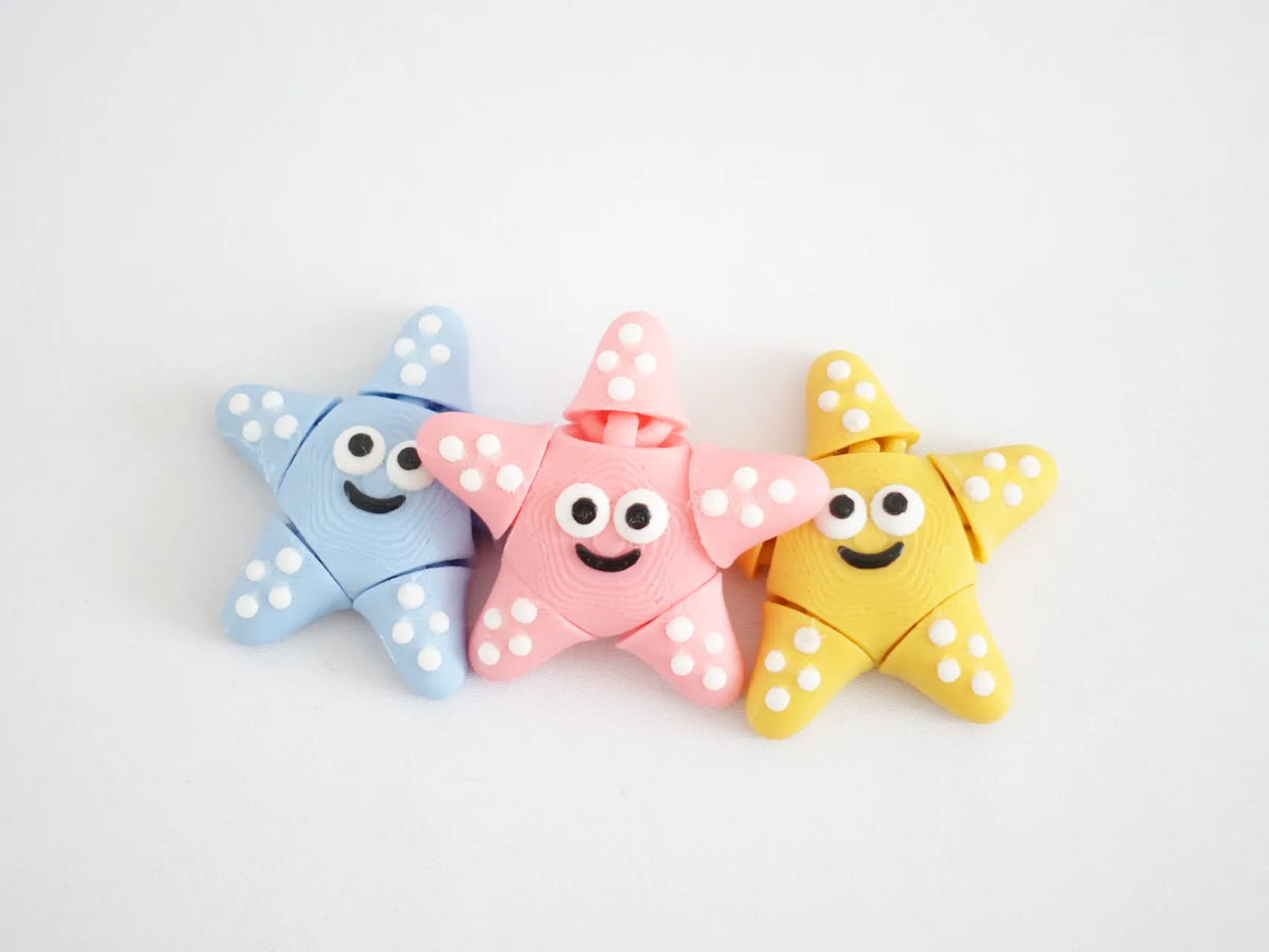 Animaux de poche articulés – Étoile de mer souriante - Geek Print