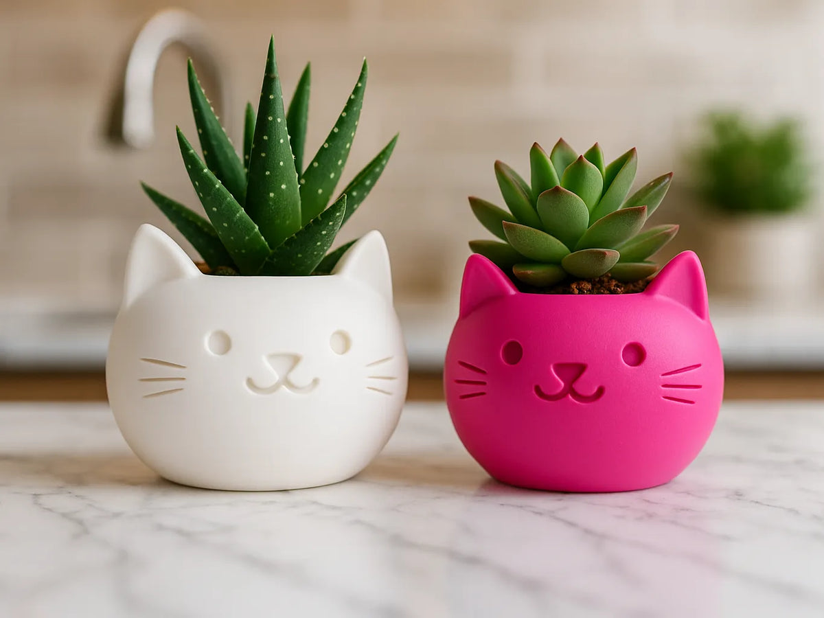 Le chat vase Pot mignon pour vos succulentes et plantes - Maison Print
