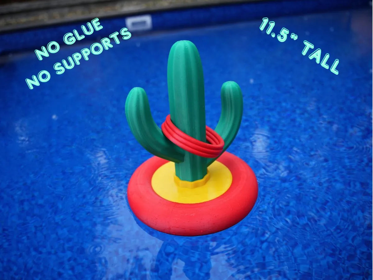 Jeu de lancer d'anneaux sur cactus flottant pour piscine - Outdoor Print