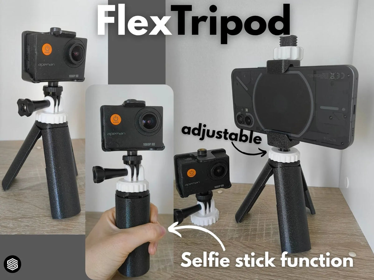 Trépied pour caméra et téléphone - Tech Print